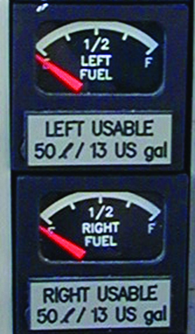 aircraft fuel gauge
