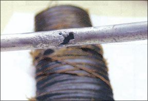 Corroded Oxygen Line