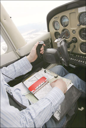 Pilot At The Controls