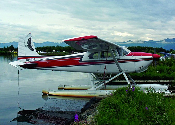 water plane parked