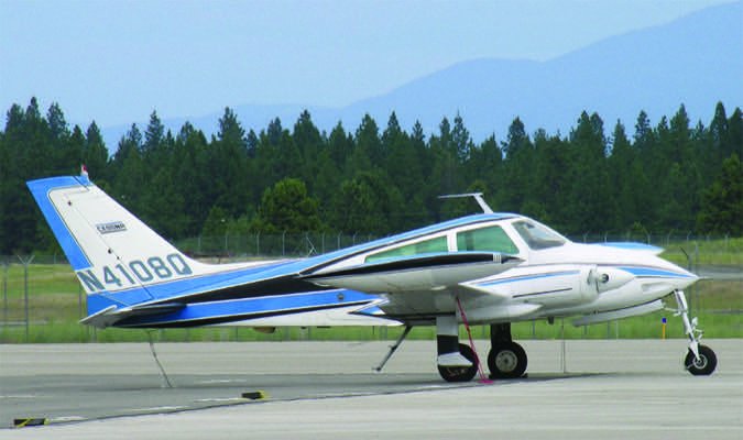 Cessna 310 Parked