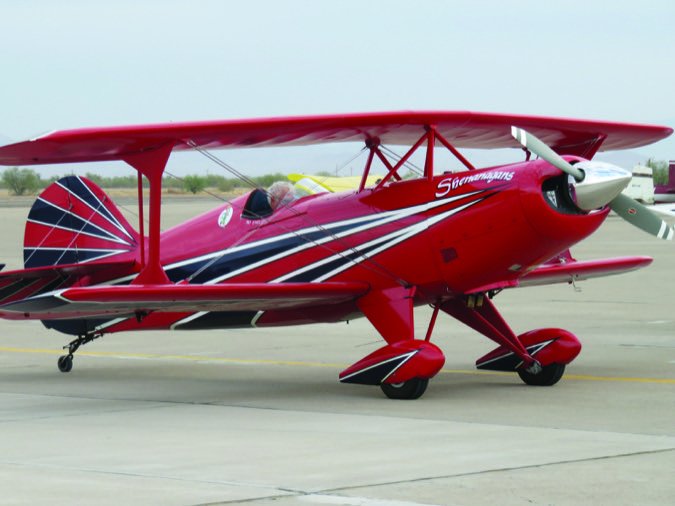 red plane