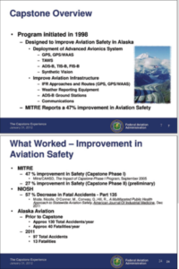 Capstone Overview/Improvement in Aviation Safety 